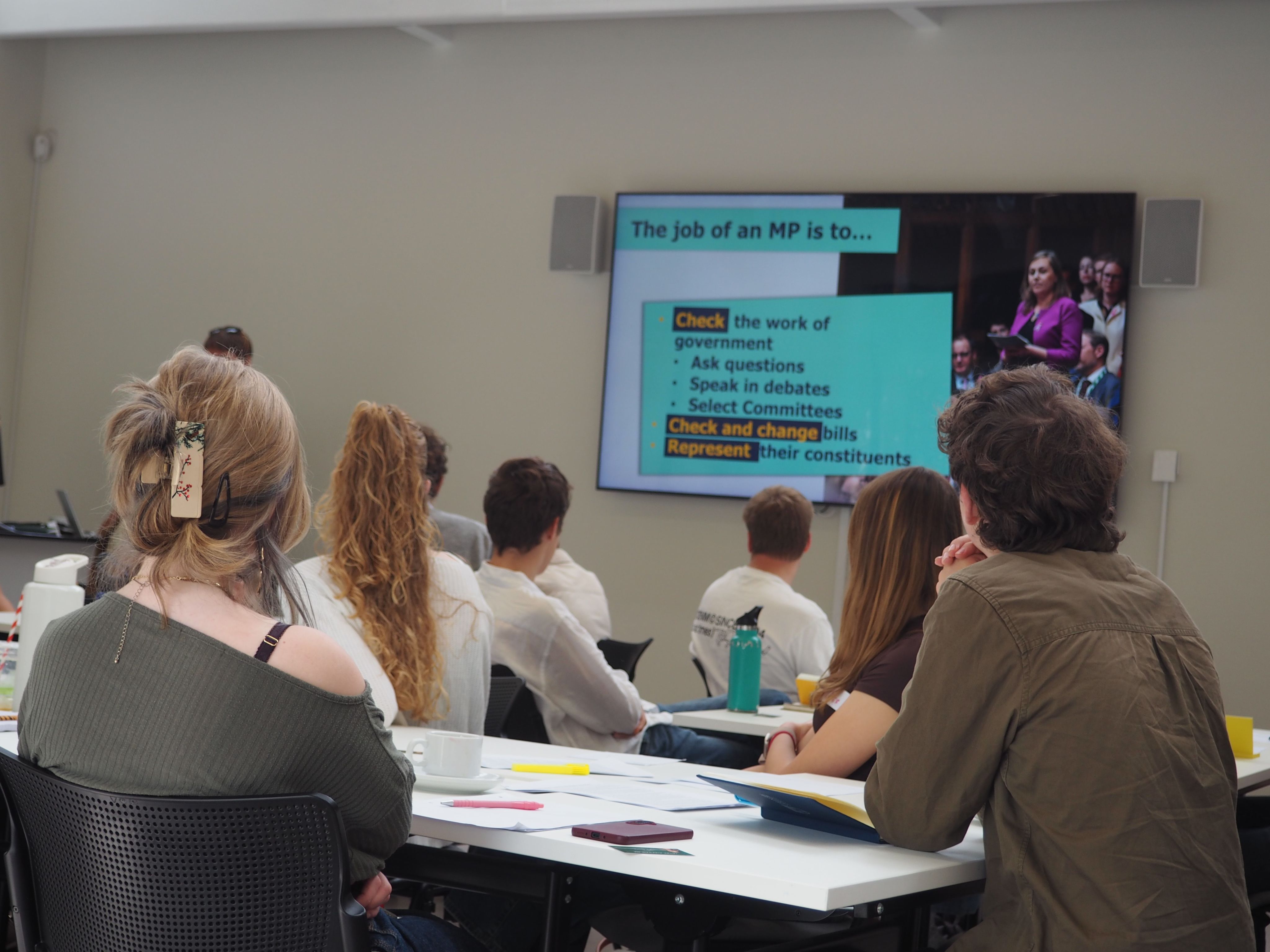 Image of an Outreach session at an MP Summer School
