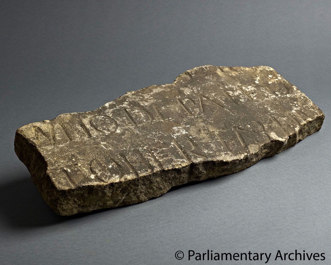 Fragment of a gravestone