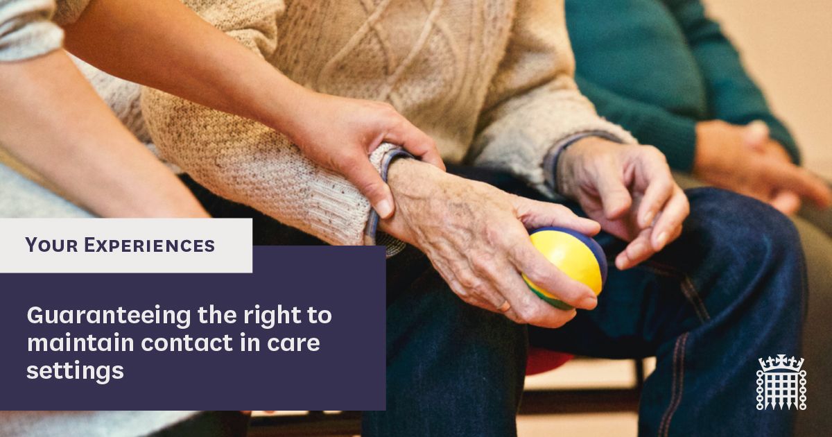 Guaranteeing the right to maintain contact in care settings