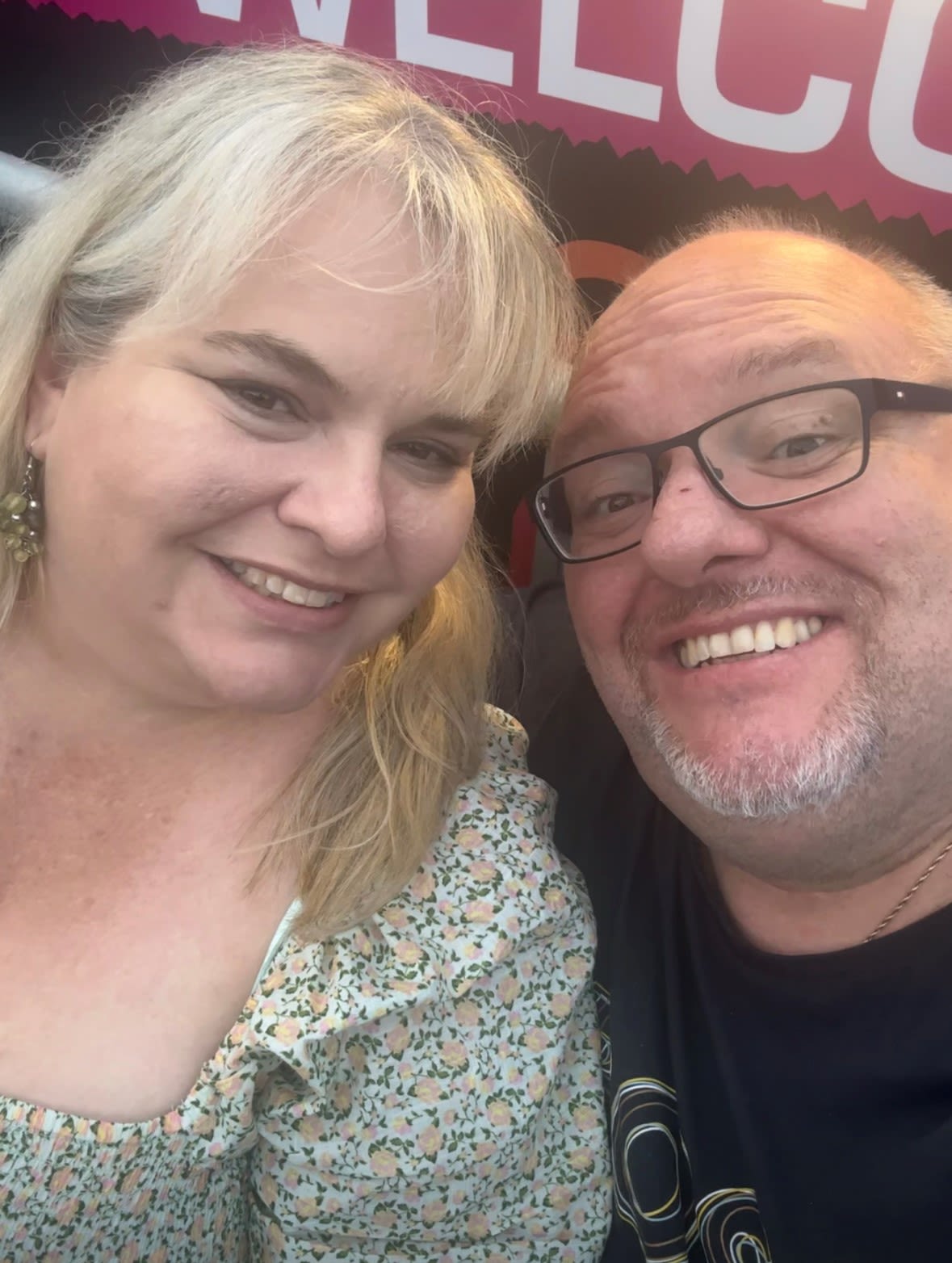 A photo of Gary with his wife, Natasha.