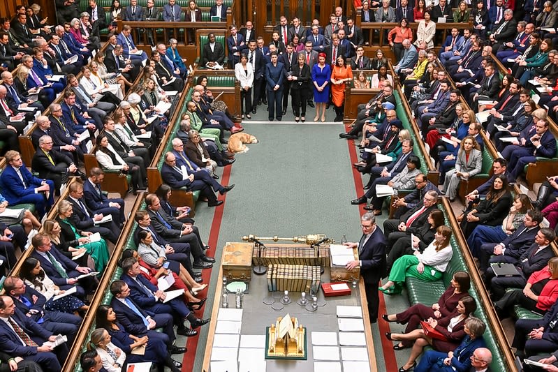 A picture of a full House of Commons Chamber