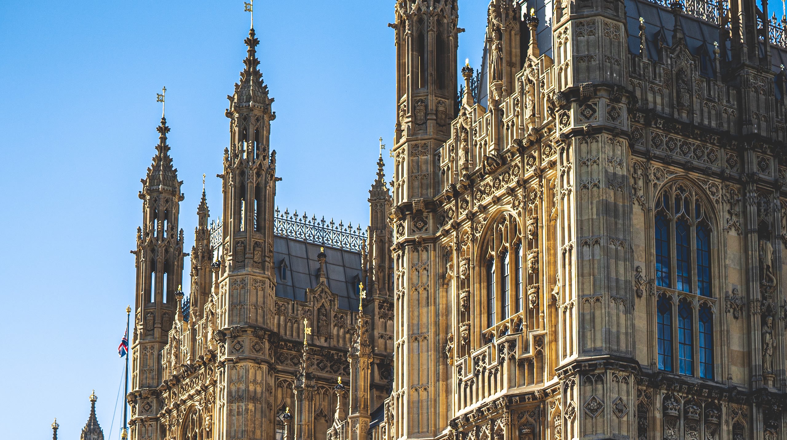 Image of a cross section of the Palace of Westminster, UK Parliament.