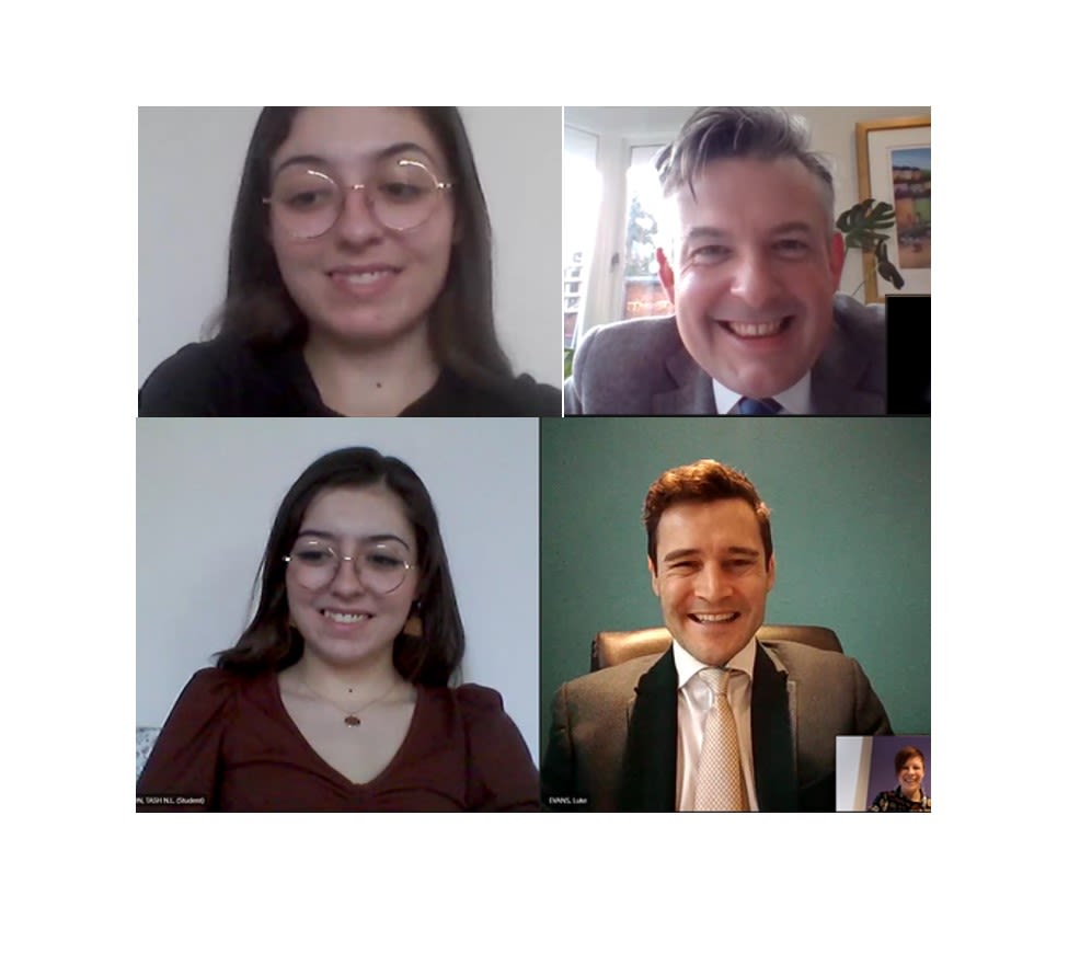 Picture of a Zoom call between Leicestershire Cares and two local MPs