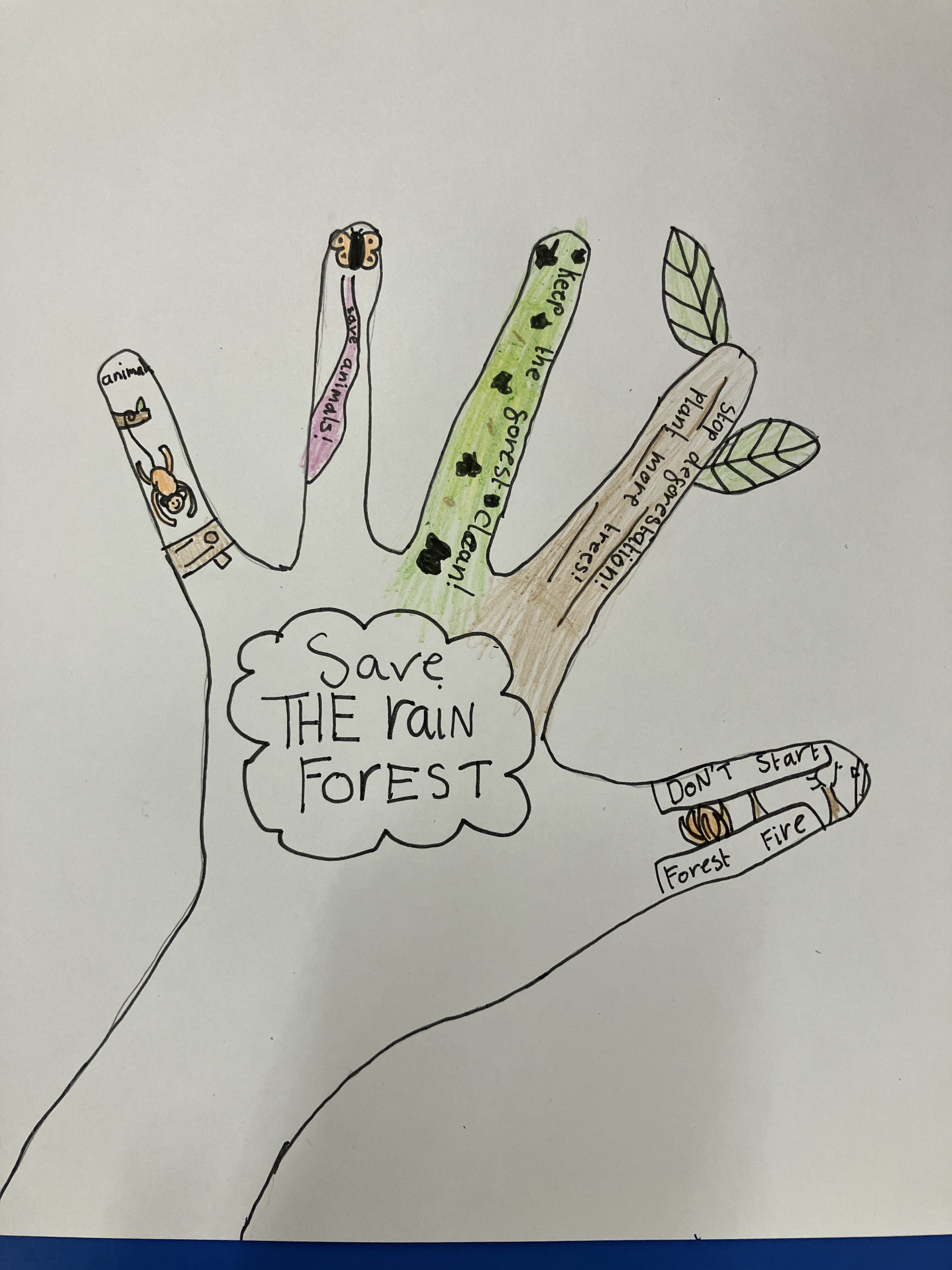 Artwork about petitions made by a participant