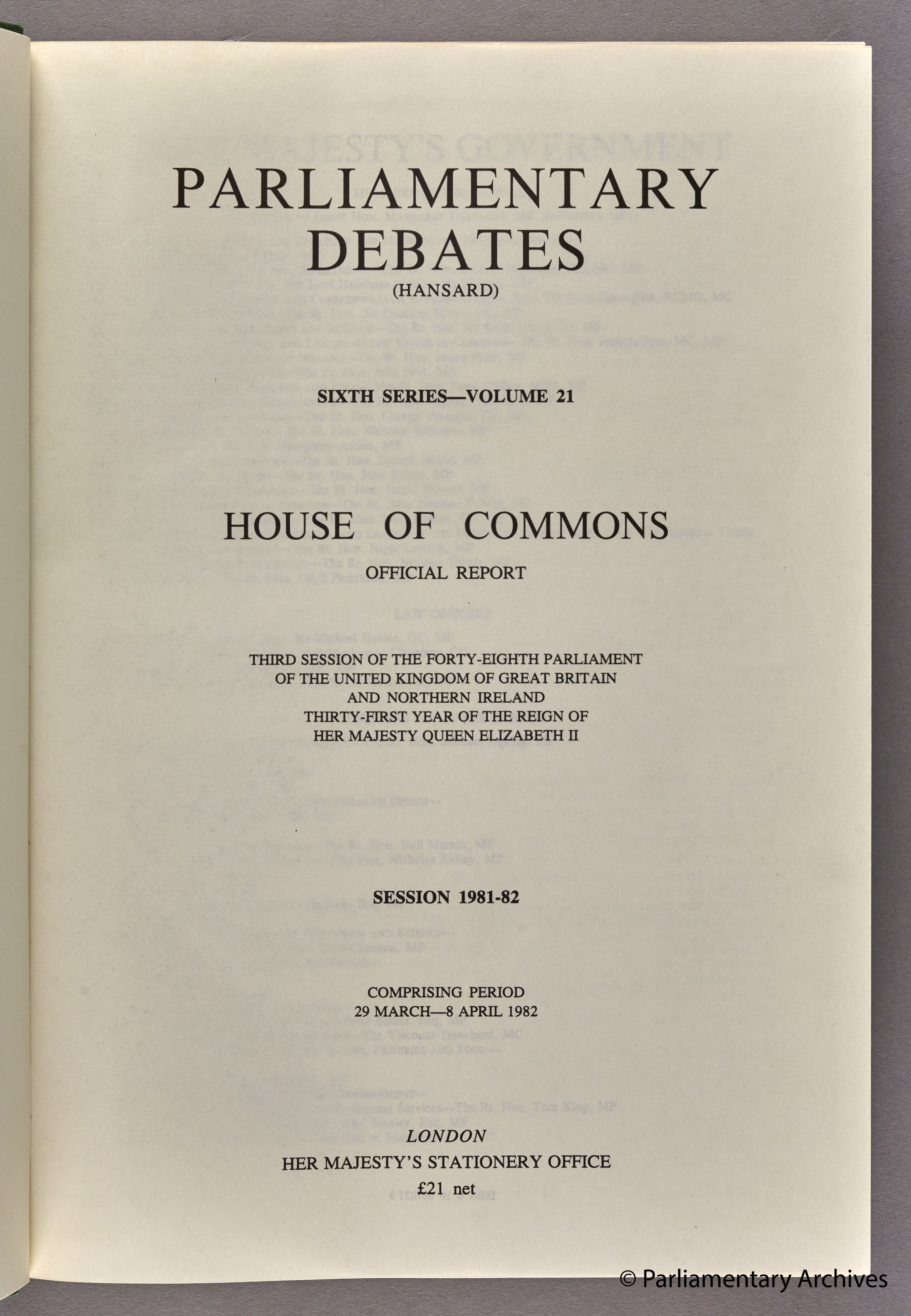 Hansard of Saturday Sitting