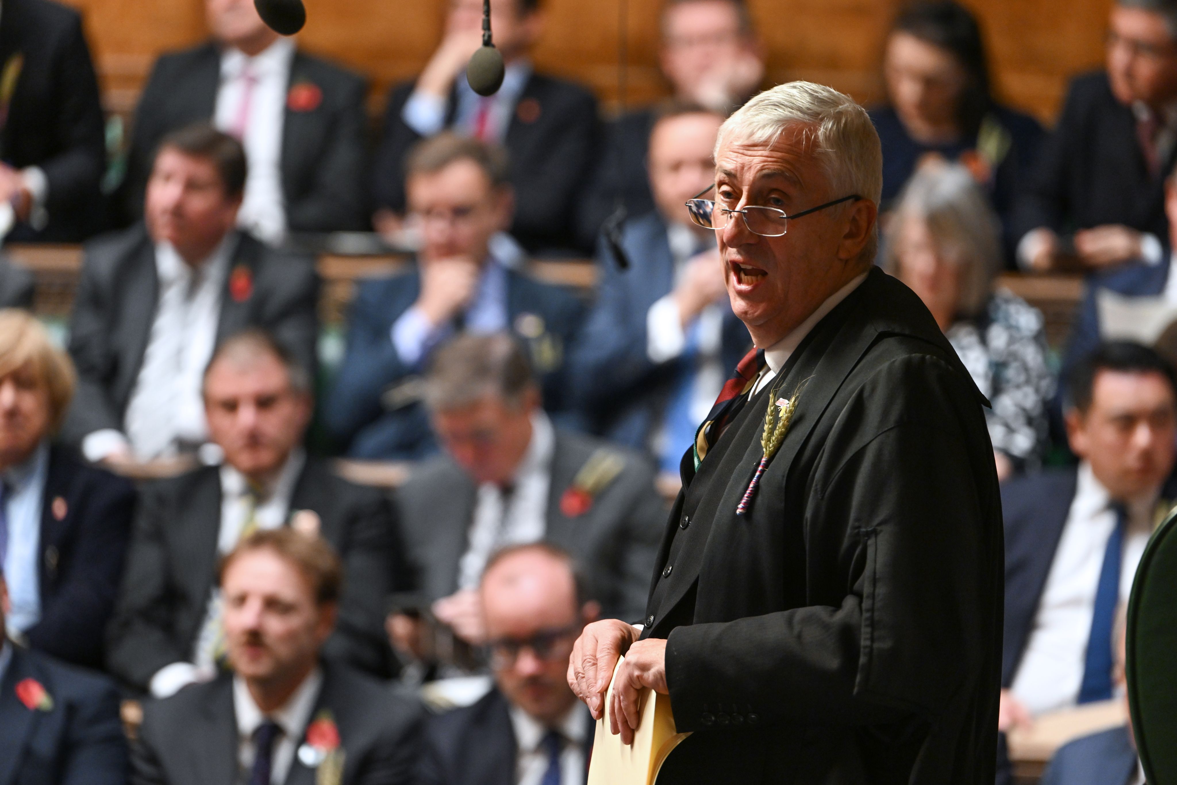 The Speaker during PMQs