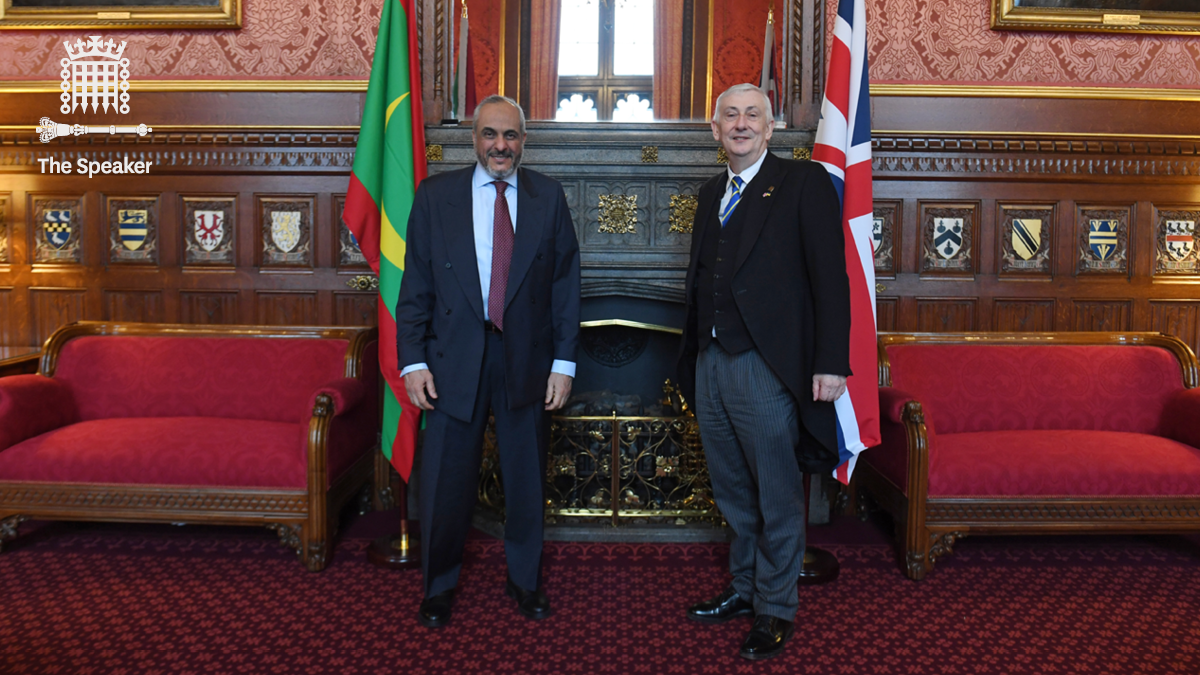 Mauritania Ambassador with Speaker