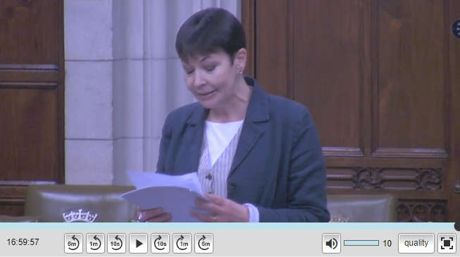 Image of Caroline Lucas MP in the debate